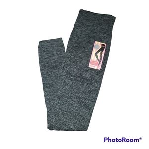 NWT Black/Gray Body Shaping Fleece Leggings